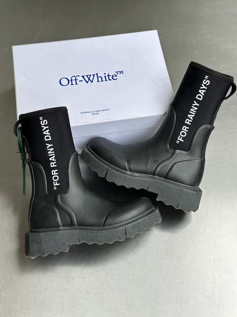 Bota Off-White Sponge Rubber Rainboot Black - comprar online
