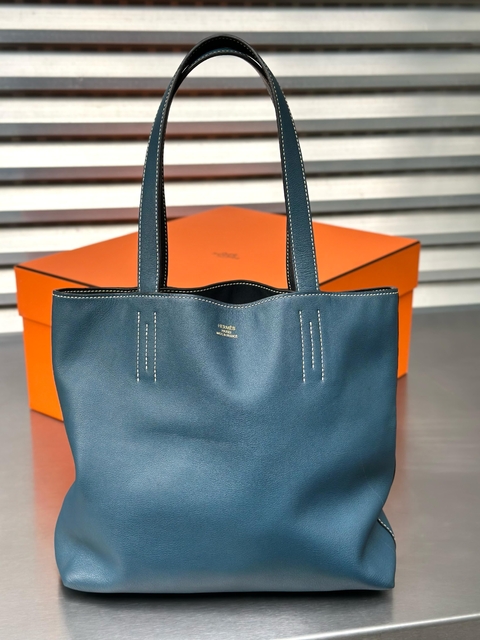 Bolsa Hermes DoubleSens Tote Blue - comprar online