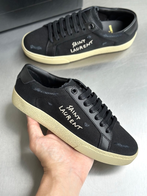 Tênis Saint Laurent Court Classic Preto - comprar online