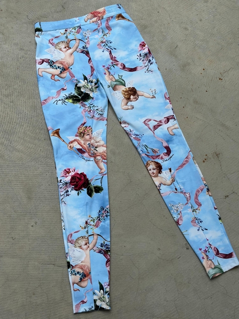 Calça Legging Dolce & Gabbana Angel Azul - comprar online