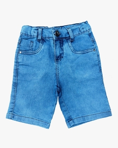 kit Bermuda Jeans e Polo Malha Piquet