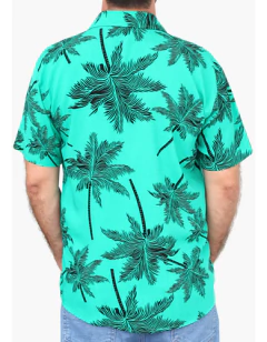 Camisa Floral Havaiana, Estampada De Viscose Manga Curta - comprar online