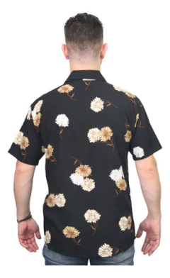 Camisa Floral Havaiana, Estampada De Viscose Manga Curta na internet