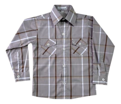 Camisa Xadrez Country Infantil Manga Longa Menino - loja online