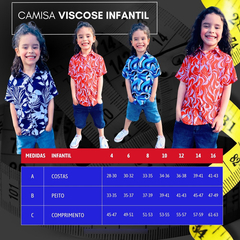 Camisa Floral Viscose E Bermuda Jeans Menino Kit 2 Peças