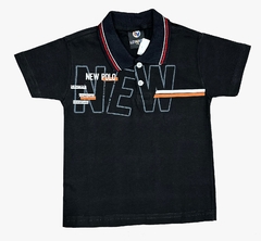Kit Bermuda Jeans +camisa Polo Infantil Menino na internet