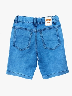 kit Bermuda Jeans e Polo Malha Piquet - comprar online