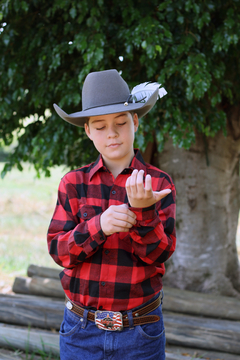 Tal Pai Tal Filho, Kit Camisa Flanela Xadrez Cowboy 2 Peças - comprar online