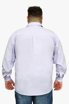Camisa Social Plus Size Adulto Manga Longa Básica na internet