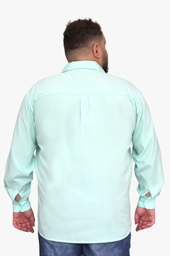 Camisa Social Plus Size Adulto Manga Longa Básica - Maximus Confecções