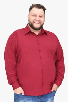 Camisa Social Plus Size Adulto Manga Longa Básica - Maximus Confecções