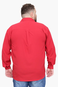 Camisa Social Plus Size Adulto Manga Longa Básica - Maximus Confecções