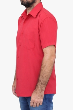 Camisa Basica Adulto Manga Curta Social P Ao GG - comprar online