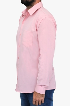 Camisa Social Manga Longa Masculina Com Bolso - comprar online