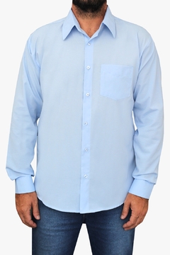 Camisa Social Manga Longa Masculina Com Bolso