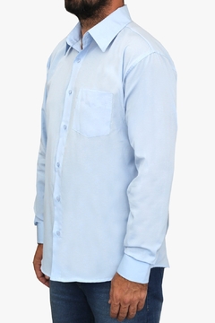 Camisa Social Manga Longa Masculina Com Bolso - comprar online