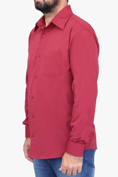 Camisa Social Manga Longa Masculina Com Bolso - comprar online