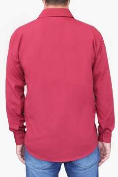 Camisa Social Manga Longa Masculina Com Bolso - Maximus Confecções