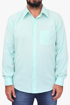 Camisa Social Manga Longa Masculina Com Bolso