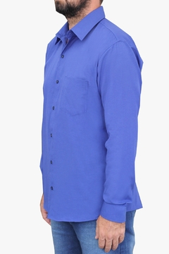 Camisa Social Manga Longa Masculina Com Bolso - comprar online