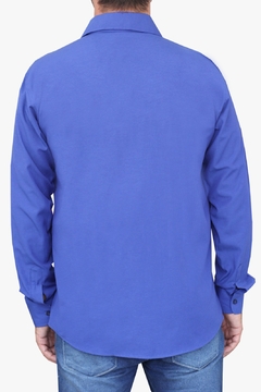 Camisa Social Manga Longa Masculina Com Bolso - Maximus Confecções