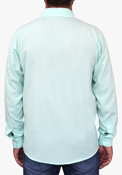 Camisa Social Manga Longa Masculina Com Bolso - Maximus Confecções