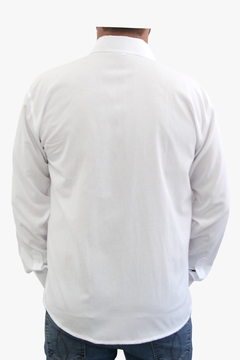 Camisa Social Manga Longa Masculina Com Bolso na internet