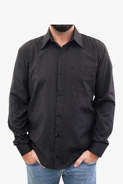 Camisa Social Manga Longa Masculina Com Bolso
