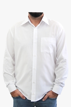 Camisa Social Manga Longa Masculina Com Bolso