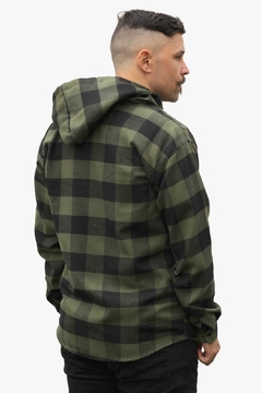 Camisa Flanela Xadrez Adulto Masculina Manga Longa Com Capuz - Maximus Confecções