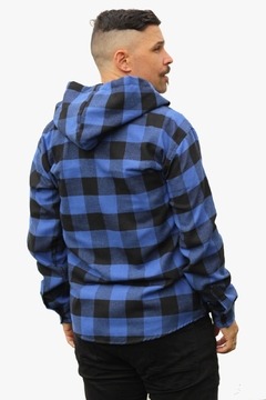 Camisa Flanela Xadrez Adulto Masculina Manga Longa Com Capuz na internet