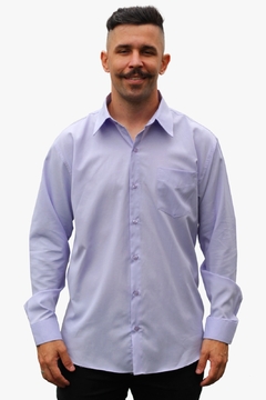 Camisa Social Manga Longa Masculina Com Bolso