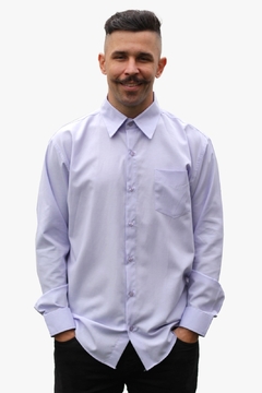 Camisa Social Manga Longa Masculina Com Bolso - loja online
