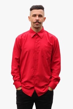 Camisa Social Manga Longa Masculina Com Bolso