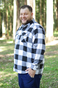 Camisa Flanela Xadrez Adulto Cowboy Plus Size na internet