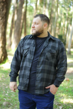 Imagem do Camisa Flanela Xadrez Adulto Cowboy Plus Size
