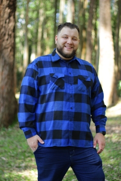 Camisa Flanela Xadrez Adulto Cowboy Plus Size