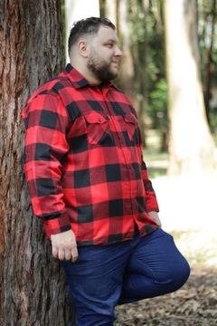 Camisa Flanela Xadrez Adulto Cowboy Plus Size - comprar online