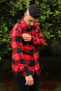 Camisa De Flanela Adulto Masculina Manga Longa Xadrez
