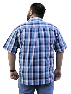 Camisa Social Xadrez Adulto Masculina Plus Size Manga Curta. na internet