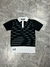 GOLA POLO LACOSTE SPORTS LISTRADA / PRETO - BRANCO