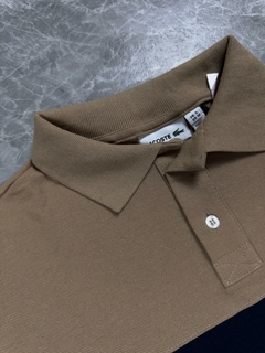 GOLA POLO LCST RECORTE BEGE E PRETO - loja online