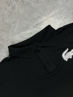 GOLA POLO LCST BIG CROC ALL BLACK - Magnata Outlet