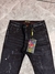 CALÇA JEANS CD MODELO JOGADOR - PRETA - RASGOS E PINGOS ( 2400285 ) - Magnata Outlet