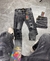 CALÇA JEANS CD MODELO JOGADOR - CINZA ESTONADA - PATCH COM RASGOS E PINGOS ( 2520022 )