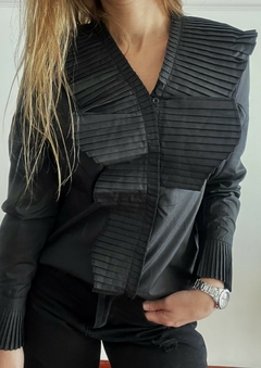 CAMISA RUFFLED BLK
