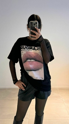 REMERA GLAMOUR BLK - comprar online