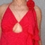 Vestido Com Tiras E Flor - Martinha Modas