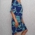 Vestido Estampado Viscolinho Ombro Só na internet