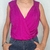 Cropped Blusa De Malha Com Decote V Trespasse na internet